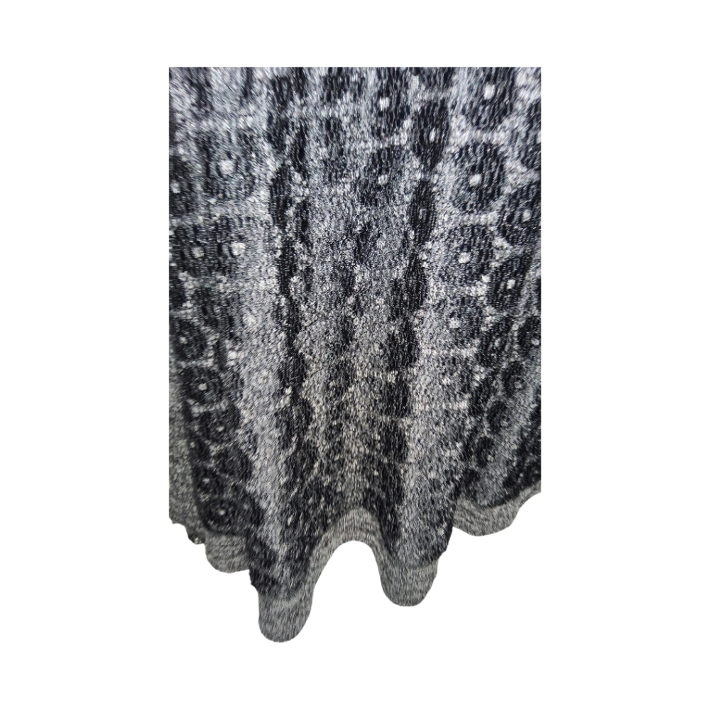 ANTHROPOLOGIE RO+DE Black/Gray Amirah Lace Long Smocked Cuff Sleeve Top XL - Picture 14 of 16